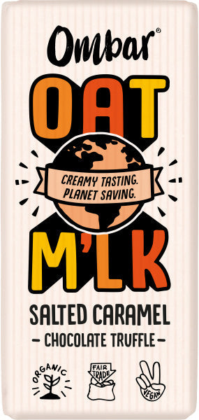 Ombar Oat Milk Salted Caramel Chocolate Bar 70g