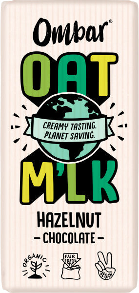 Ombar Oat Milk Hazelnut Chocolate Bar 70g