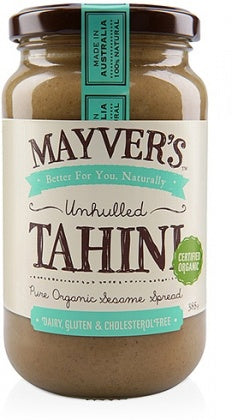 Mayvers Organic Unhulled Tahini G/F 385gm