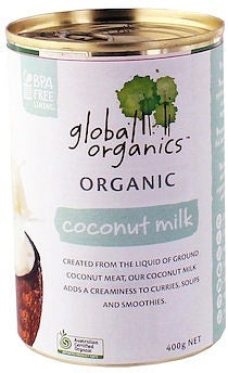 Global Organics Coconut Milk G/F 400g Can