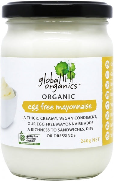 Global Organics Egg Free Mayonnaise 240g