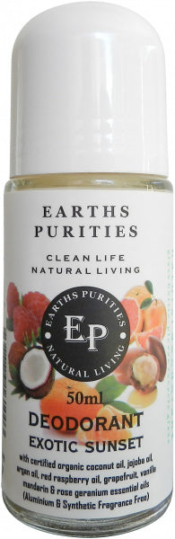 Earths Purities Ladies Natural Exotic Sunset Liquid Roll On Deodorant 50ml