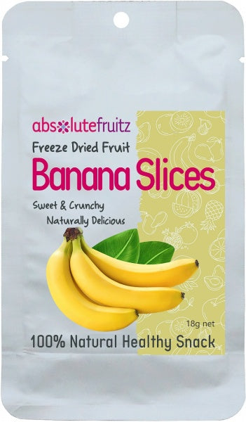 Absolutefruitz Freeze Dried Banana Slices 18g