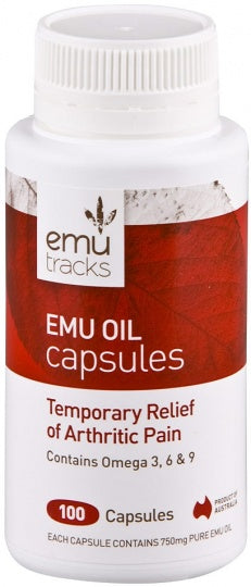 Emu Tracks Emu Oil 750mg 100caps