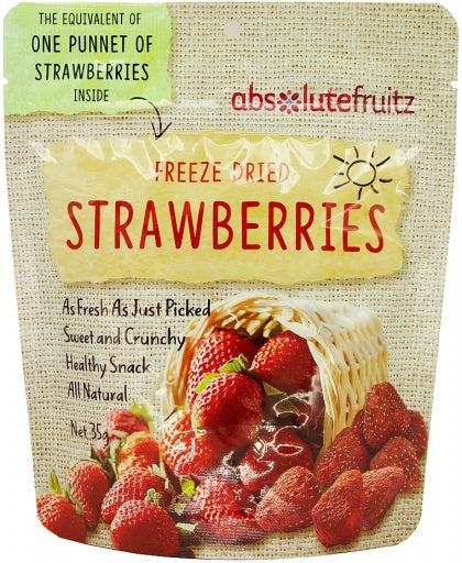 Absolutefruitz Freeze Dried Strawberry - One Punnet 35g