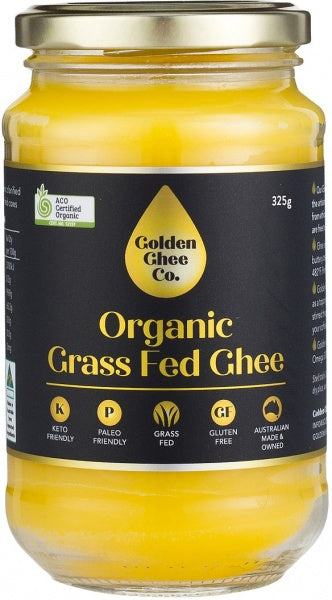 Golden Ghee Co Organic Grass Fed Ghee G/F 325g