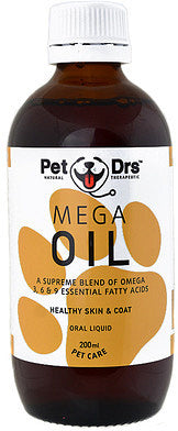 Pet Drs Mega Oil 200ml 