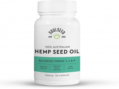 Soul Seed Hemp Seed Oil Capsules 1000mg 120Caps