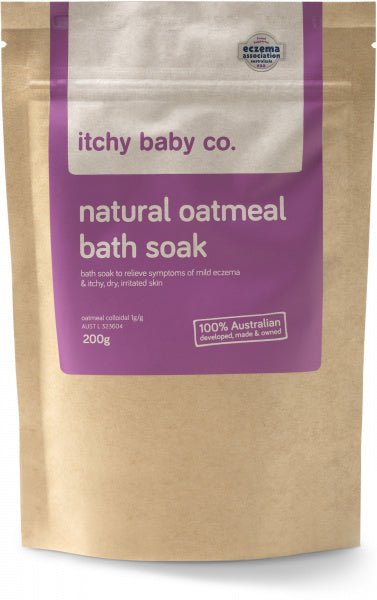 Itchy Baby Co Natural Oatmeal Bath Soak 200g Pouch