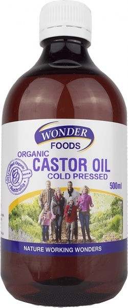 Wonderfoods Organic Castor Oil 500ml