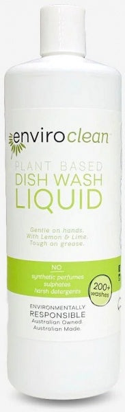 Enviro Clean Dish Wash Liquid Lemon & Lime 1L