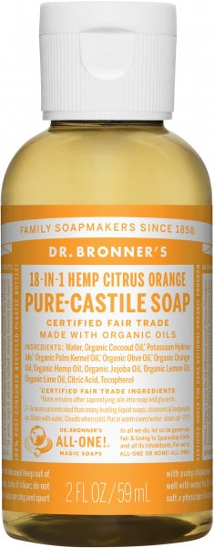 Dr Bronner's Pure Castile Liquid Soap Citrus 59ml