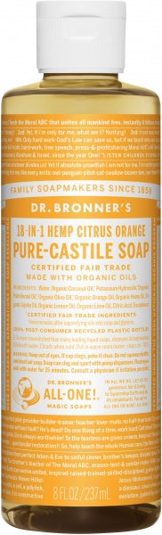 Dr Bronner's Pure Castile Liquid Soap Citrus 237ml