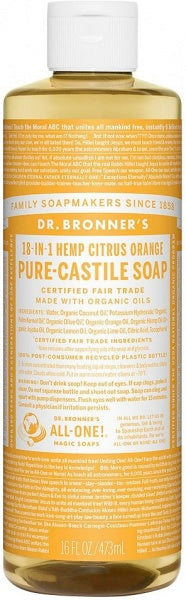 Dr Bronner's Pure Castile Liquid Soap Citrus  473ml