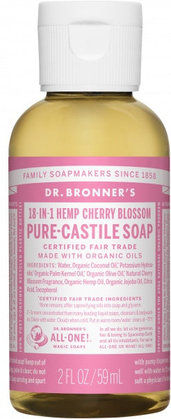 Dr Bronner's Pure Castile Liquid Soap Cherry Blossom 59ml