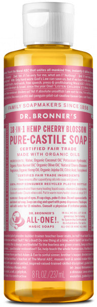 Dr Bronner's Pure Castile Liquid Soap Cherry Blossom 237ml