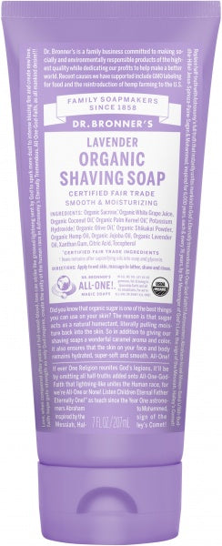 Dr Bronner's Shaving Soap Lavender 207ml