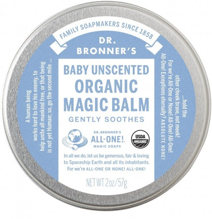 Dr Bronner's Baby Unscented Organic Magic Balm 57g