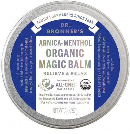 Dr Bronner's Arnica Menthol Organic Magic Balm 57g