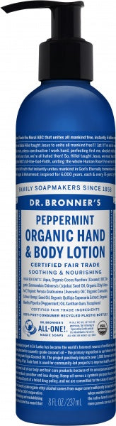 Dr Bronner's Lotion Peppermint 237ml