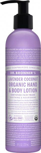 Dr Bronner's Lotion Lavender Coconut 237ml