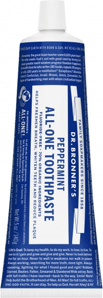 Dr Bronner's Toothpaste Peppermint 140g