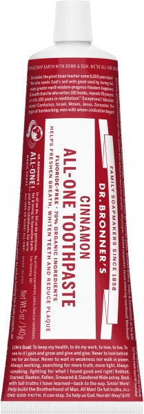 Dr Bronner's Toothpaste Cinnamon 140g