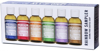 Dr Bronner's Giftpack Rainbow Sampler 6x59ml