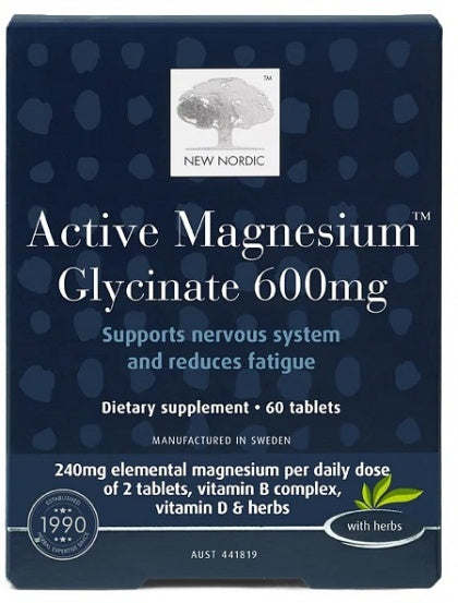 New Nordic Active Magnesium Glycinate 60tabs