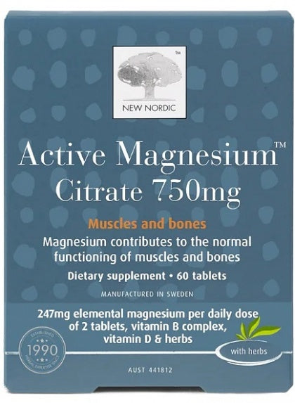 New Nordic Active Magnesium Citrate 60tabs