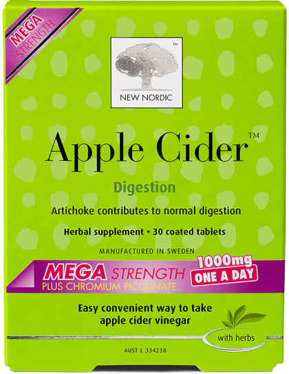 New Nordic Apple Cider Mega Strength 30Tabs