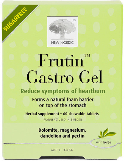 New Nordic S/F Frutin Gastro Gel 60 Chewable Tabs