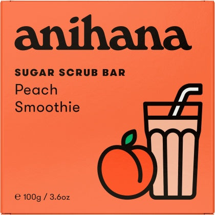 Anihana Sugar Scrub Bar Peach Smoothie 100g