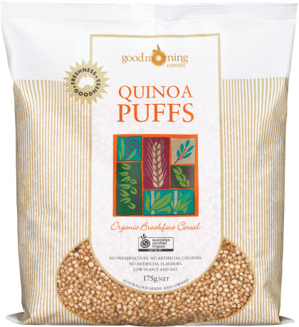 Good Morning Cereals Organic Quinoa Puffs 175g