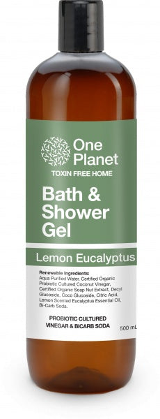 One Planet Bath & Shower Gel Lemon Eucalyptus 500ml 