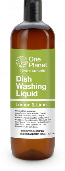 One Planet Dish Washing Liquid Lemon & Lime 500ml 