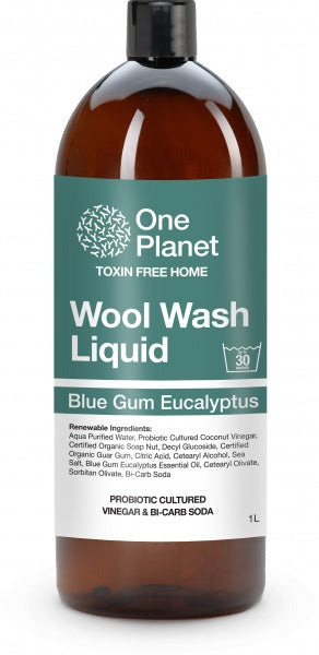 One Planet Wool Wash Liquid Blue Gum Eucalyptus 1L 