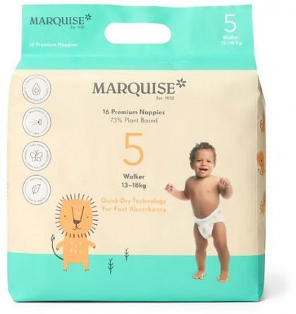 Marquise Walker Eco Nappies Size 5 (13-18kg) 16Pack