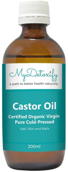 My Detoxify Castor Oil Organic Virgin Pure Cold-Pressed 200ml