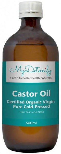 My Detoxify Castor Oil Organic Virgin Pure Cold-Pressed 500ml