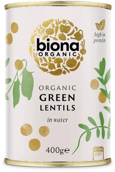 Biona Organic Green Lentils 400g