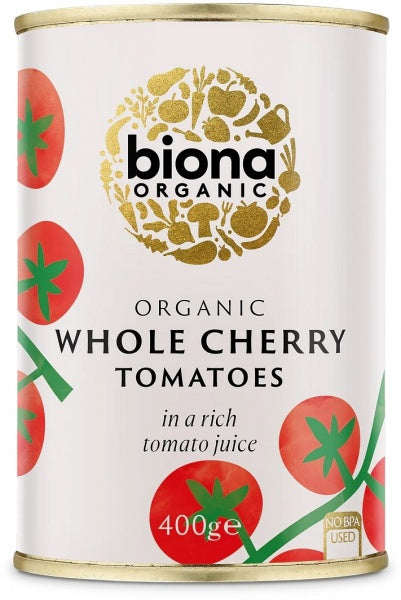 Biona Organic Whole Cherry Tomatoes 400g