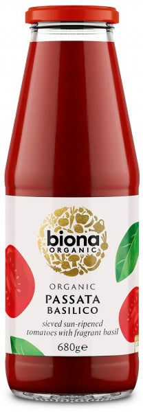 Biona Organic Passata Basilico with Basil 680g