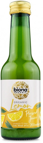 Biona Organic Pressed Lemon Juice 200ml