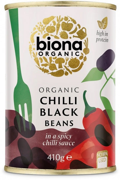 Biona Organic Chilli Black Beans 410g