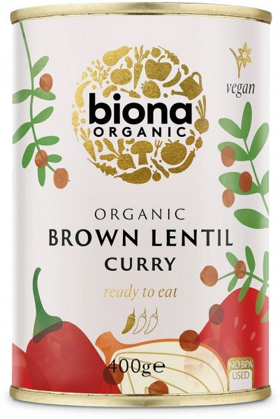 Biona Organic Brown Lentil Curry 400g