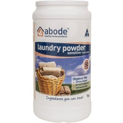 Abode Front & Top Loader ZERO Laundry Powder 1kg - The O.G Me