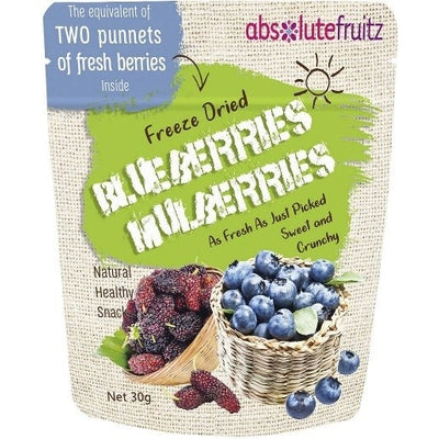 Absolutefruitz Freeze Dried Blueberries & Mulberries 30g - The O.G Me