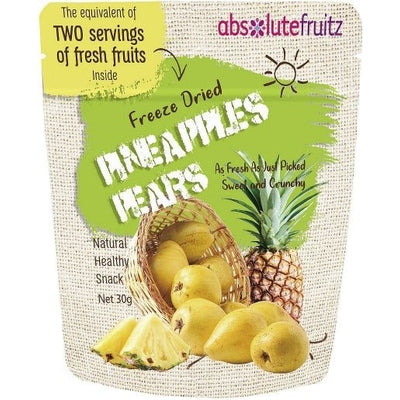 Absolutefruitz Freeze Dried Pineapples & Pears 30g - The O.G Me