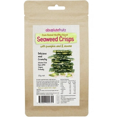 Absolutefruitz Seaweed Crisps Pumpkin Seed & Sesame 40g - The O.G Me